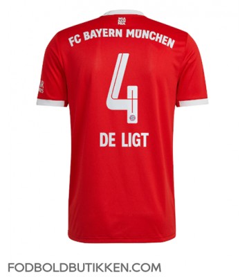 Bayern Munich Matthijs de Ligt #4 Hjemmebanetrøje 2022-23 Kortærmet